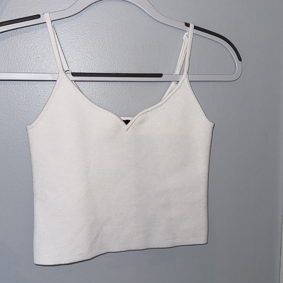 Express Tops - Express White Body Contour Tank